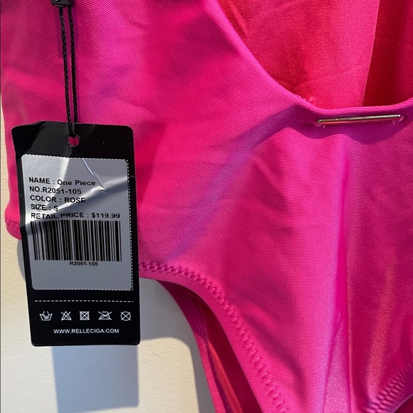 New Relleciga One Piece Thong Swimsuit Sz S - Picture 5 of 5